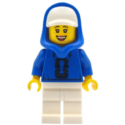  Soccer Spectator - Female, Blue Hoodie with Black FIFA World Cup™ 2026 Logo, White Cap