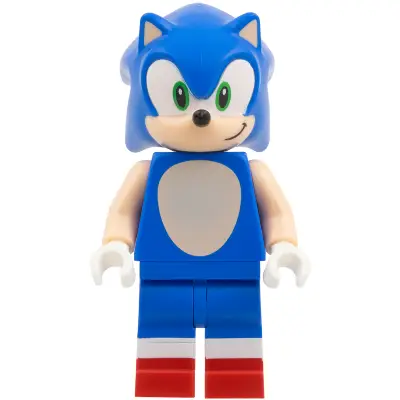  Sonic the Hedgehog - Light Nougat Face and Arms, Grin to Left