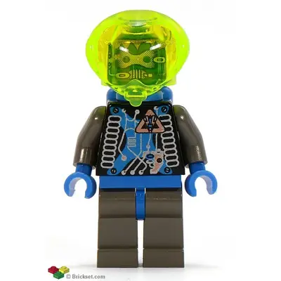  Insectoids Zotaxian Alien - Male, Gray and Blue with Silver Circuits and Hoses (Lieutenant Maverick)