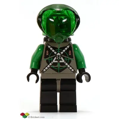  Insectoids Zotaxian Alien - Male, Gray and Green with Green Circuits and Silver Hoses, with Air Tanks (Danny Longlegs / Corporal Steel)