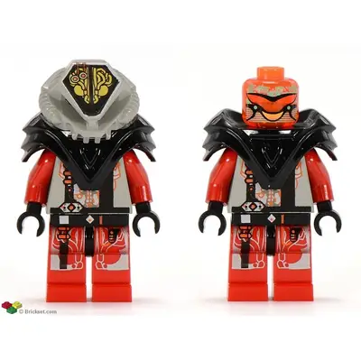  UFO Zotaxian Alien - Red Pilot with Armor and Printed Helmet (Chamon)