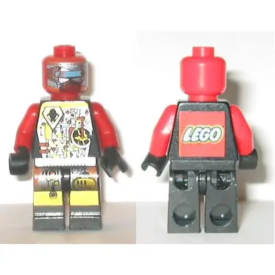 UFO Droid - Red with LEGO Logo on Back (Techdroid 2)