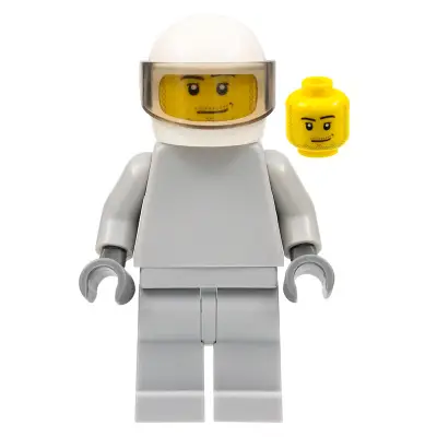  Star Justice Astronaut 1 - without Torso Sticker, Smirk and Stubble Beard