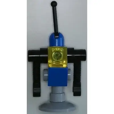 Classic Space Droid - Light Bluish Gray and Blue with Trans-Yellow Eye and Black Arms (The Pilot's Droid)