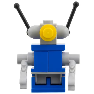Classic Space Droid - Light Bluish Gray and Blue with Yellow Eye and Light Bluish Gray Arms