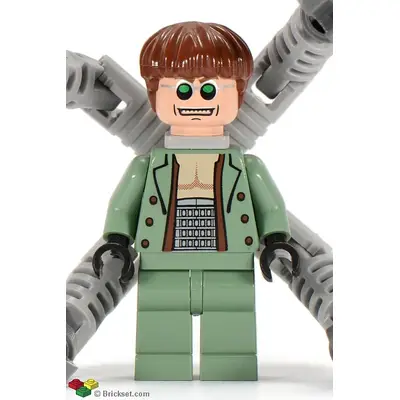  Dr. Octopus (Otto Octavius) / Doc Ock, Sand Green Jacket, Sand Green Legs, Thin Toothy Smile - With Arms