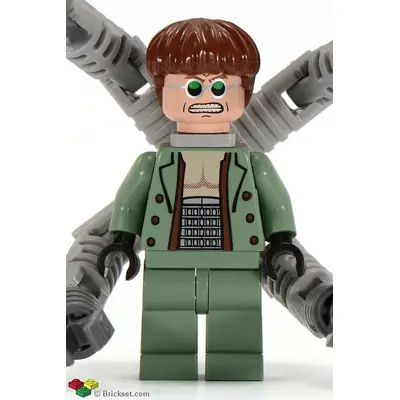  Dr. Octopus (Otto Octavius) / Doc Ock, Sand Green Jacket, Sand Green Legs, Clenched Teeth Smile - With Arms