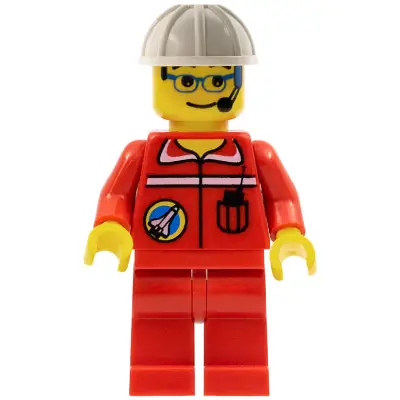  Space Port - Ground Control, White Construction Helmet