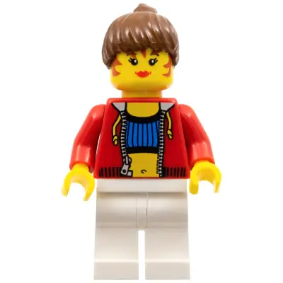  Female with Crop Top and Navel Pattern (Blank Back)