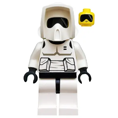  Imperial Scout Trooper - Yellow Head, Dark Gray Torso Print