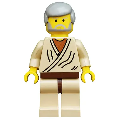  Obi-Wan Kenobi - Old, Yellow Head, Light Gray Hair