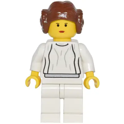  Princess Leia - Yellow Head, White Dress, Simple Belt