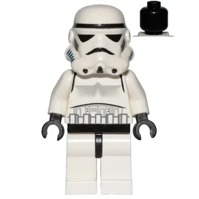  Imperial Stormtrooper - Black Head, Solid Mouth Helmet