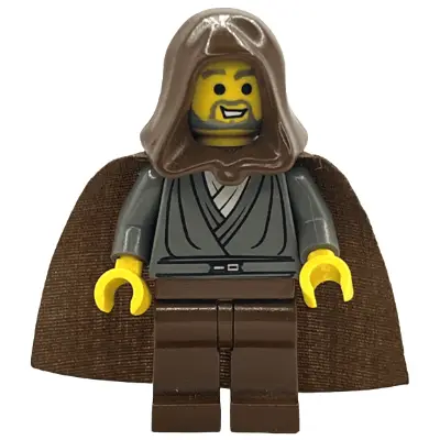  Jedi Knight (Jedi Bob) - Dark Gray Tunic, Brown Hood and Cape