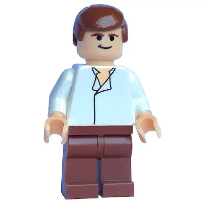  Han Solo - White Shirt without Wrinkles, Reddish Brown Legs