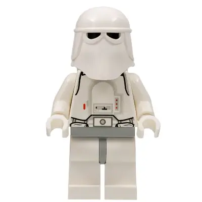  Snowtrooper, Light Gray Hips, White Hands