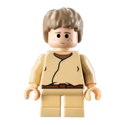  Anakin Skywalker - Short Legs, Short Tousled Hair, Reddish Brown Belt