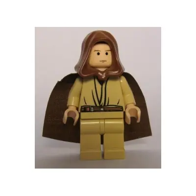  Obi-Wan Kenobi - Young, Light Nougat, Brown Hood and Cape, Tan Legs