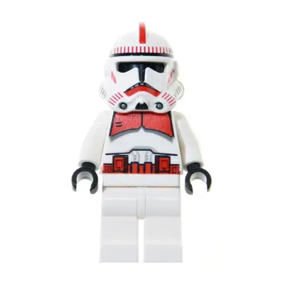  Clone Shock Trooper, Coruscant Guard (Phase 2) - White Hips, Black Head
