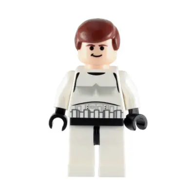  Han Solo - Stormtrooper Outfit, Plain Legs, Black Eyes