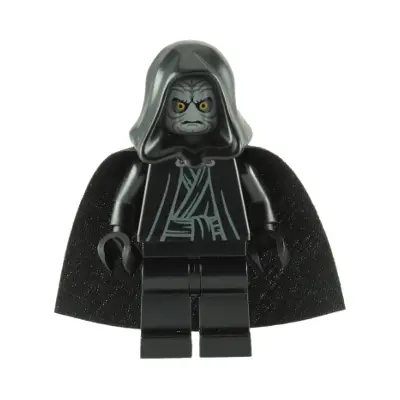  Emperor Palpatine - Light Bluish Gray Head, Black Hands