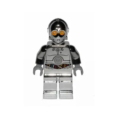  TC-14 Protocol Droid - Chrome Silver with Blue, Red and White Wires Pattern