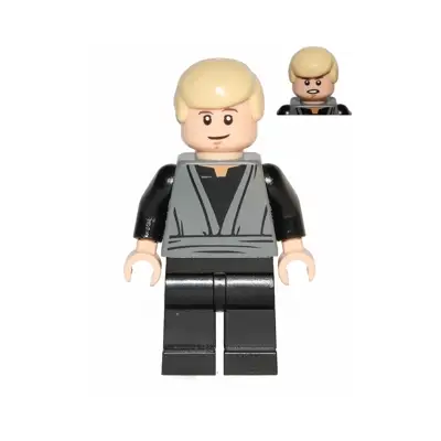  Luke Skywalker (Dark Bluish Gray Jedi Robe, Dual Sided Head)