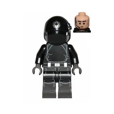  Imperial Gunner - Helmet with Silver Imperial Logo, Light Nougat Head, Closed Mouth