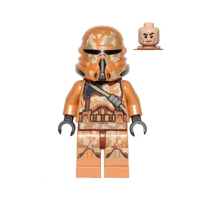  Clone Airborne Trooper (Phase 2) - Geonosis Camouflage, Smirk