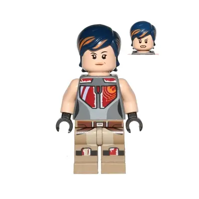  Sabine Wren - Dark Blue Hair with Orange Highlights