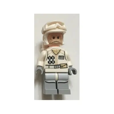  Hoth Rebel Trooper White Uniform (Tan Beard, Backpack)