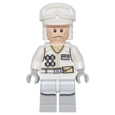  Hoth Rebel Trooper White Uniform (Tan Beard, without Backpack)