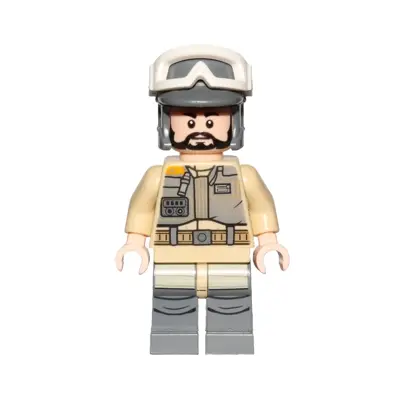  Rebel Trooper - White Goggles, Dark Bluish Gray Helmet, Black Beard (Private Kappehl)