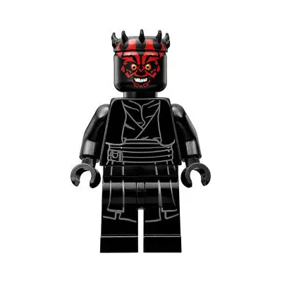  Darth Maul - Horns, Printed Legs, Open Mouth