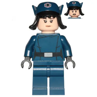 Rose Tico - Dark Blue First Order Officer Disguise, Hat with Hair