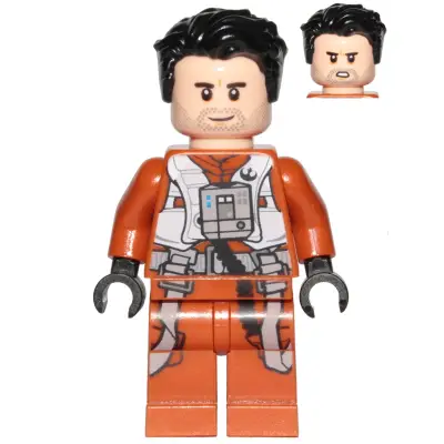  Poe Dameron (Pilot Jumpsuit, Hair Swept Left Tousled)