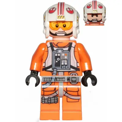  Luke Skywalker (Pilot, Printed Legs, Visor Up / Down)