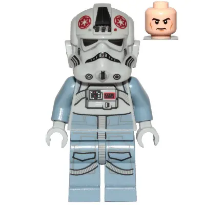  AT-AT Driver - Dark Red Imperial Logo, Cheek Lines, Frown