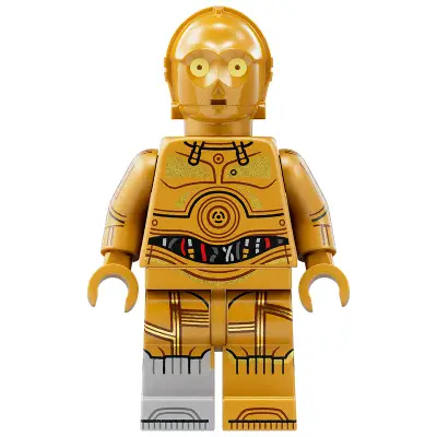  C-3PO - Molded Light Bluish Gray Lower Leg, Printed Arms