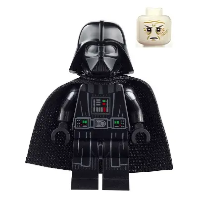  Darth Vader - Printed Arms, Spongy Cape, White Head with Frown