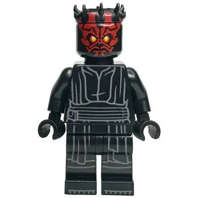  Darth Maul - Horns, Printed Legs, Closed Mouth
