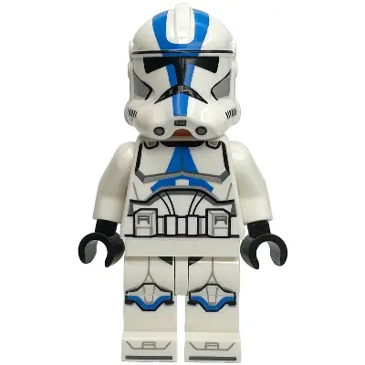  Clone Trooper, 501st Legion (Phase 2) - White Arms, Nougat Head, Helmet with Holes