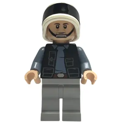  Rebel Fleet Trooper - Male, Vest with Pockets, Black Neck, Dark Brown Eyebrows