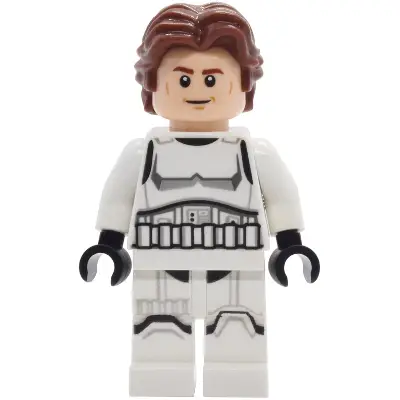  Han Solo - Stormtrooper Outfit, Printed Legs, Shoulder Belts, Smile / Angry