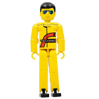  Technic Figure Yellow Legs, Yellow Top (Power Puller Driver) (4142664)
