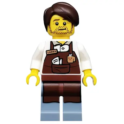  Larry the Barista, The LEGO Movie (Minifigure Only without Stand and Accessories)