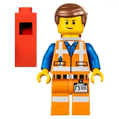  Emmet - Lopsided Closed Mouth Smile, with Piece of Resistance