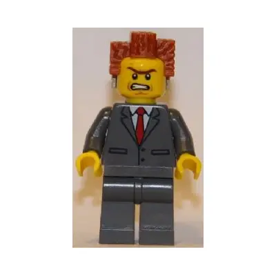  President Business - Buttoned Jacket and Bared Teeth