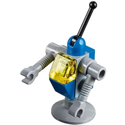  Classic Space Droid - Light Bluish Gray and Blue with Trans-Yellow Eye (Benny's Droid)