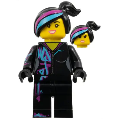  Lucy Wyldstyle with Magenta Lined Hoodie